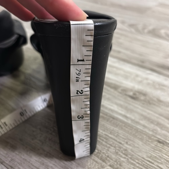 Open Edit Kaia Black Platform Slip On Heel Sz 7.5 - Picture 8 of 8